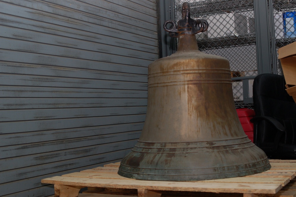 Bell from the USS Virginia (BB 13) returns to curator branch