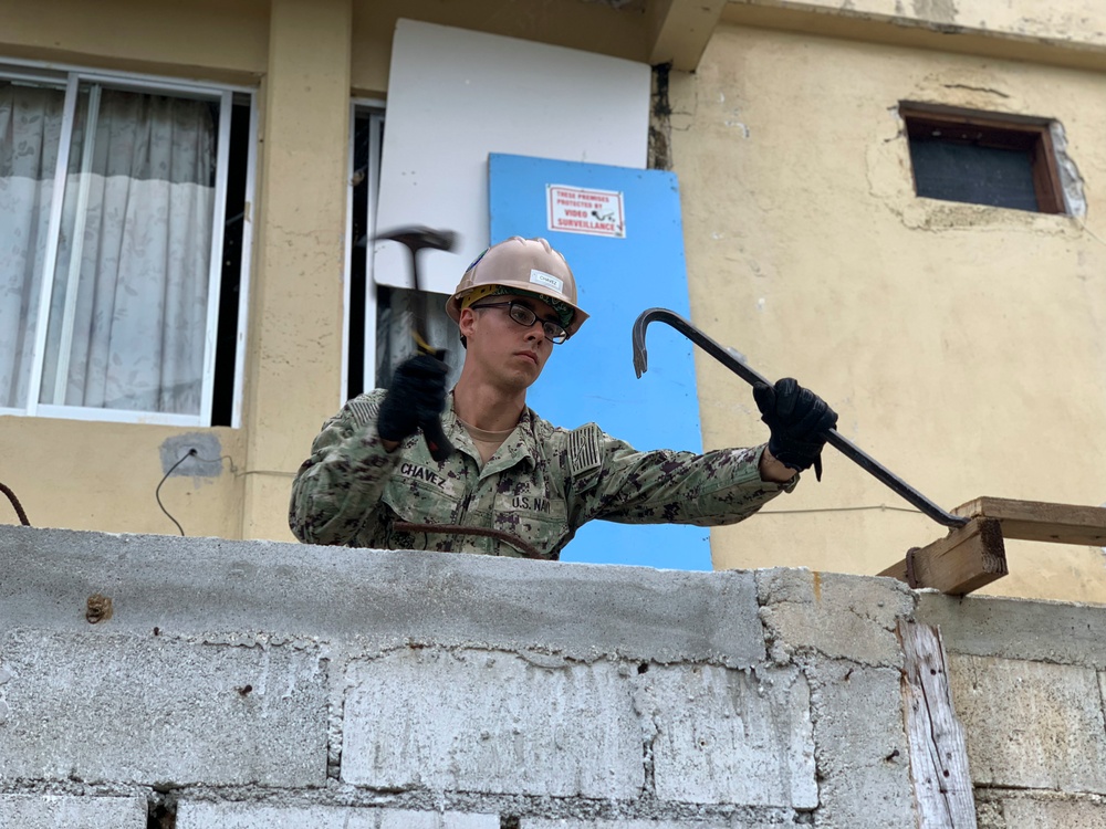 NMCB-3 Seabees support Super Typhoon Yutu Recovery