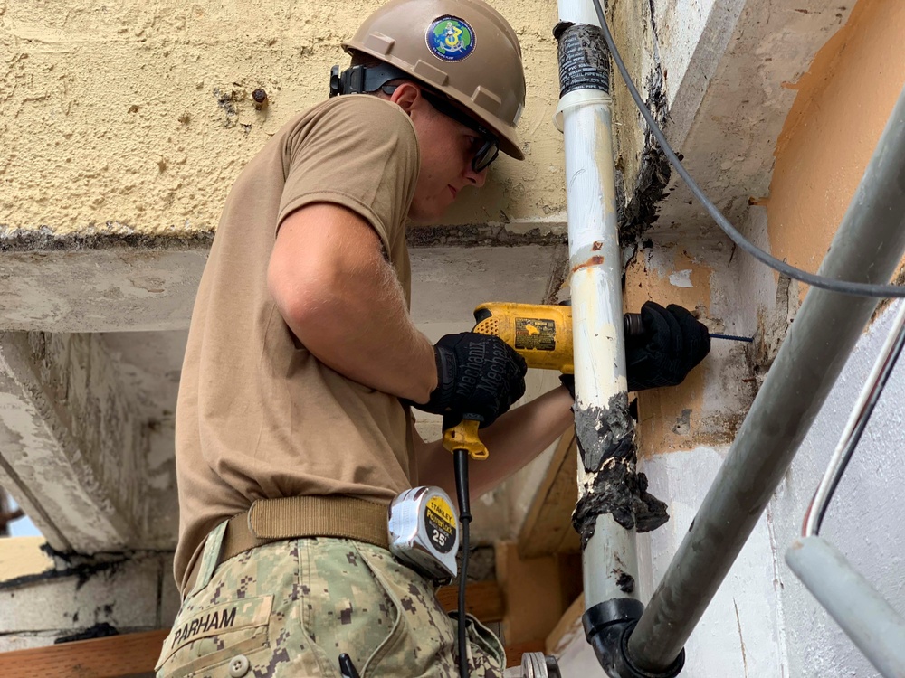 NMCB-3 Seabees support Super Typhoon Yutu Recovery