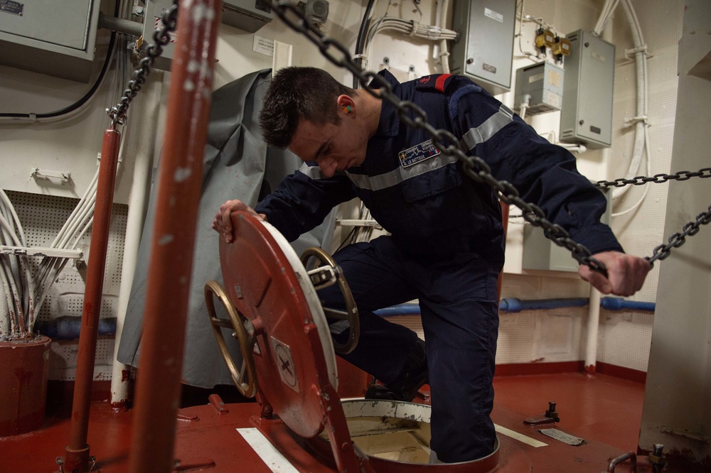 The John C. Stennis Strike Group, France's Marine Nationale, United Kingdom's Royal Navy and the Royal Australian Navy conduct exercise Inrepid Sentinel