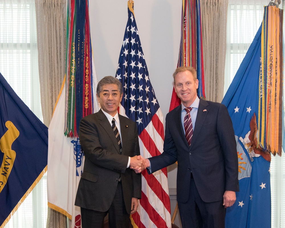 A/SD Patrick M. Shanahan bilateral meeting with Japanese Minister of Defense Iwaya