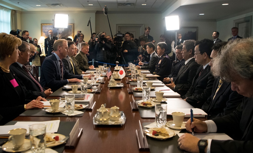 A/SD Patrick M. Shanahan bilateral meeting with Japanese Minister of Defense Iwaya