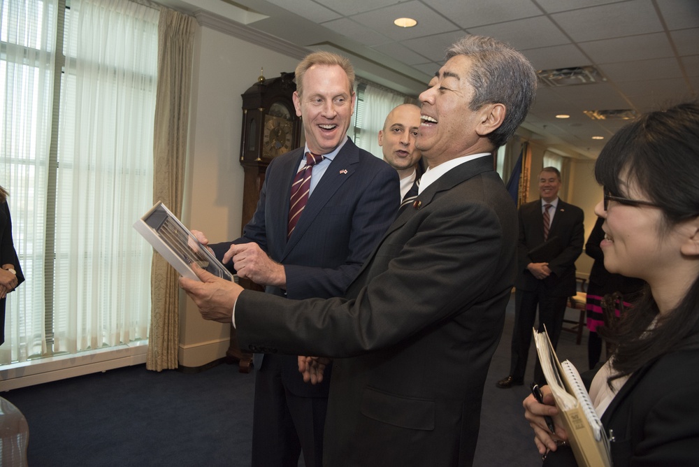 A/SD Patrick M. Shanahan bilateral meeting with Japanese Minister of Defense Iwaya