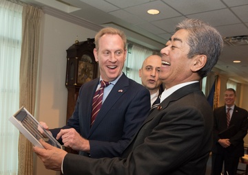 A/SD Patrick M. Shanahan bilateral meeting with Japanese Minister of Defense Iwaya