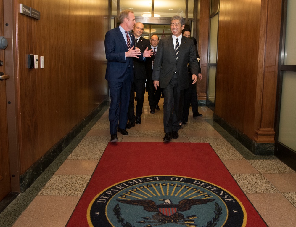 A/SD Patrick M. Shanahan bilateral meeting with Japanese Minister of Defense Iwaya