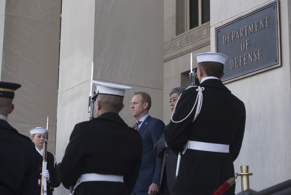 A/SD Patrick M. Shanahan bilateral meeting with Japanese Minister of Defense Iwaya