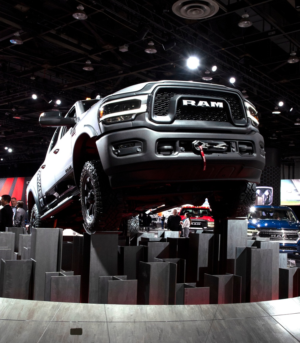 The Adjutant General of Michigan visits the North American International Auto Show
