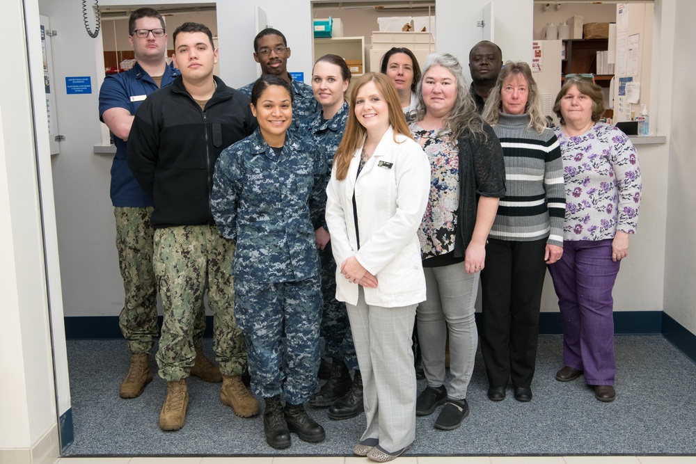 NHCPR's pharmacy team poses for a group photo, Jan. 16.