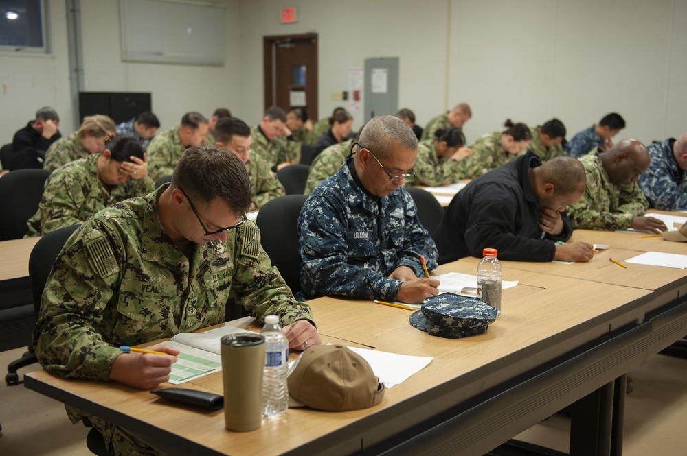 NMTSC 1st Classes Take Navy-wide Advancement Exam