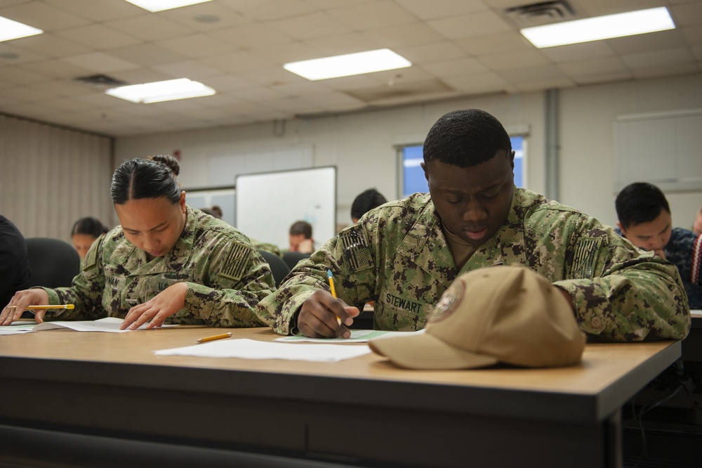 NMTSC 1st Classes Take Navy-wide Advancement Exam