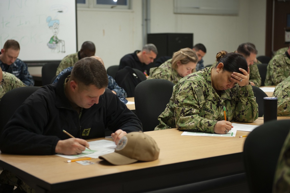 NMTSC 1st Classes Take Navy-wide Advancement Exam