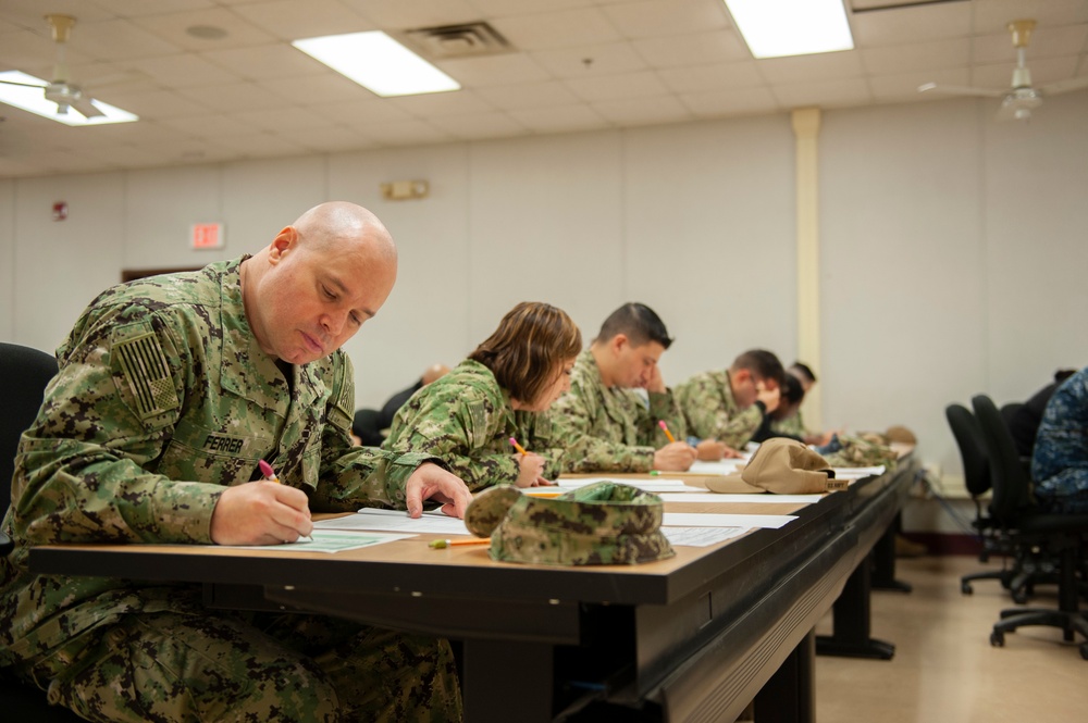 NMTSC 1st Classes Take Navy-wide Advancement Exam