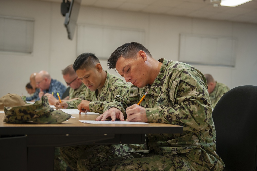 NMTSC 1st Classes Take Navy-wide Advancement Exam