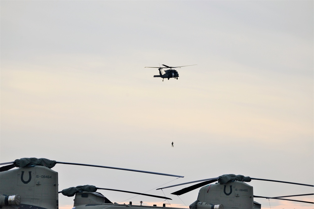 MEDEVAC Crew Hoist Extraction Training