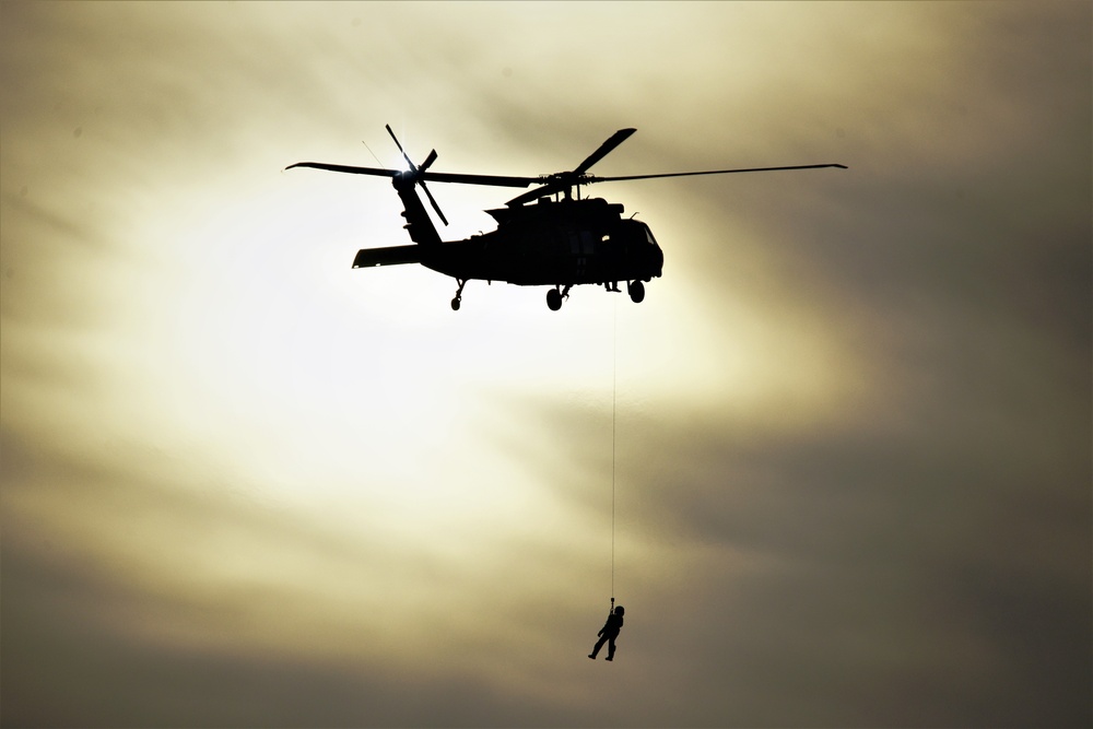 MEDEVAC Crew Hoist Extraction Training