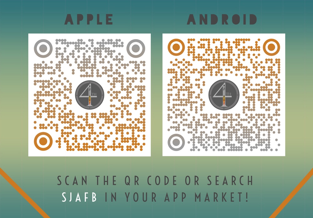 SJAFB App Poster - QR Codes