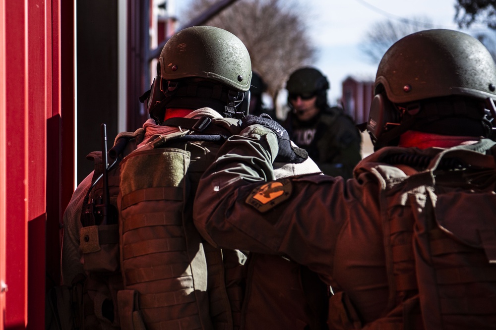 SOF Medical Element and local SWAT team  tackle active shooter exercise together