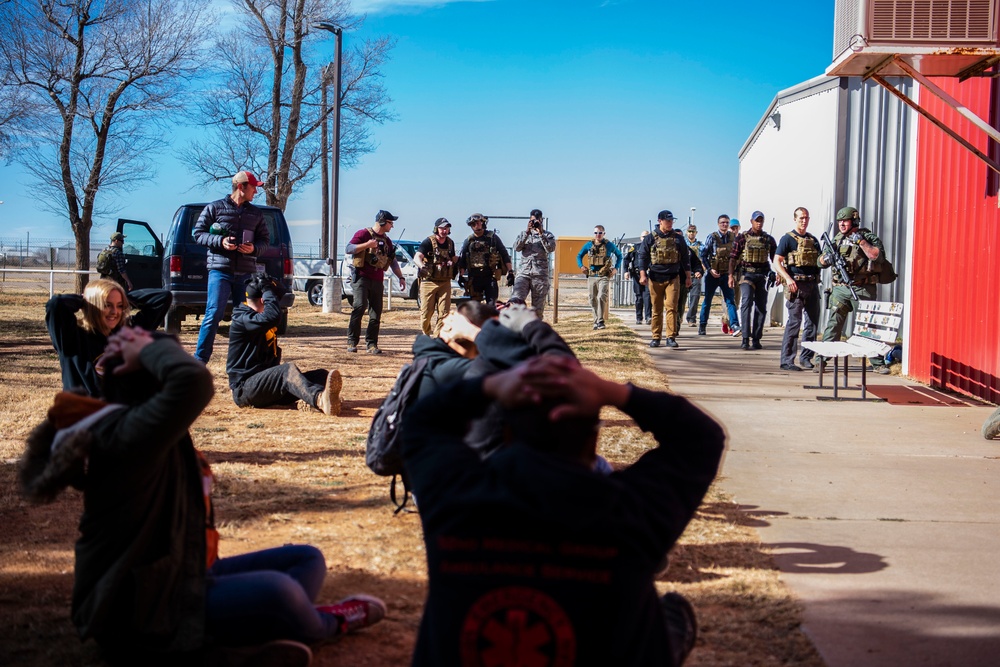 SOF Medical Element and local SWAT team  tackle active shooter exercise together