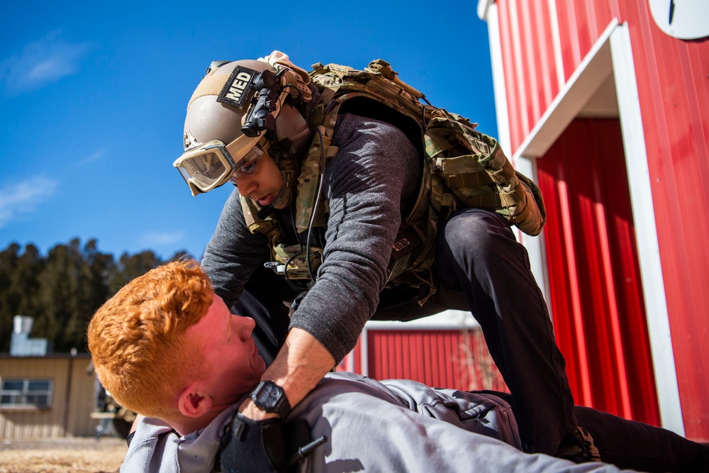 SOF Medical Element and local SWAT team  tackle active shooter exercise together