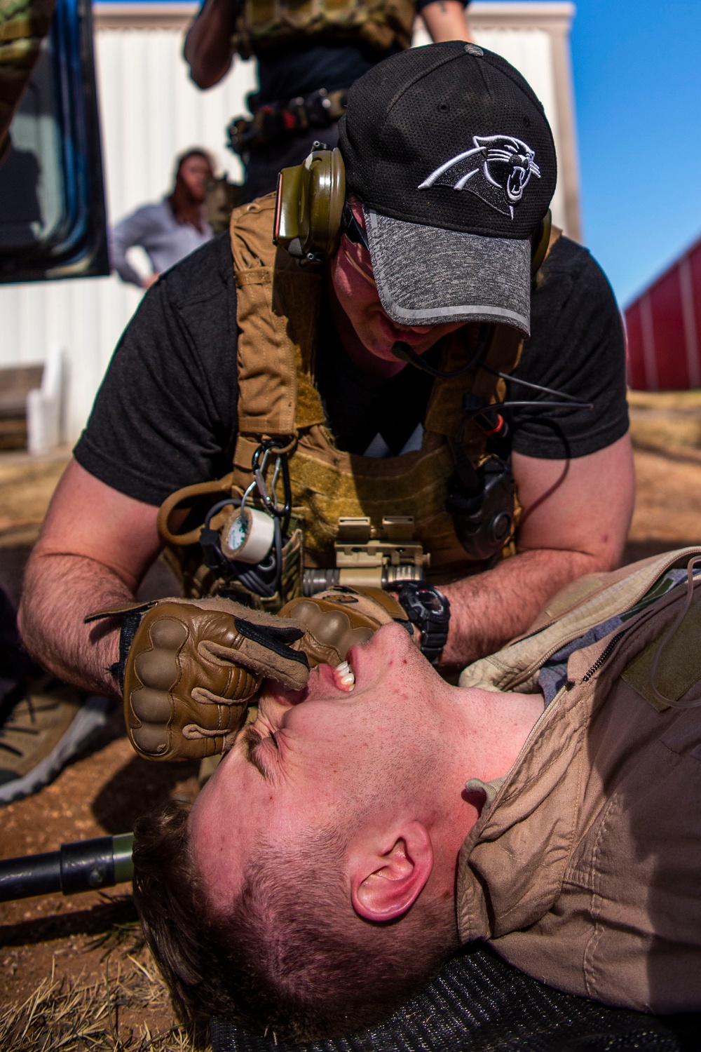 SOF Medical Element and local SWAT team  tackle active shooter exercise together