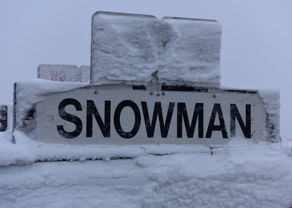 Snow removal on Whiteman AFB