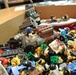 Assorted LEGO mini-figures and bricks