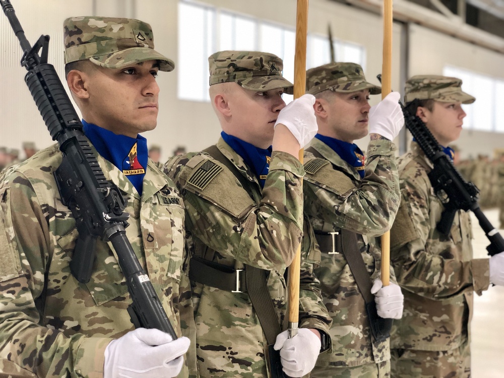 1ST Armored Division Combat Aviation Brigade Colors Casing Ceremony