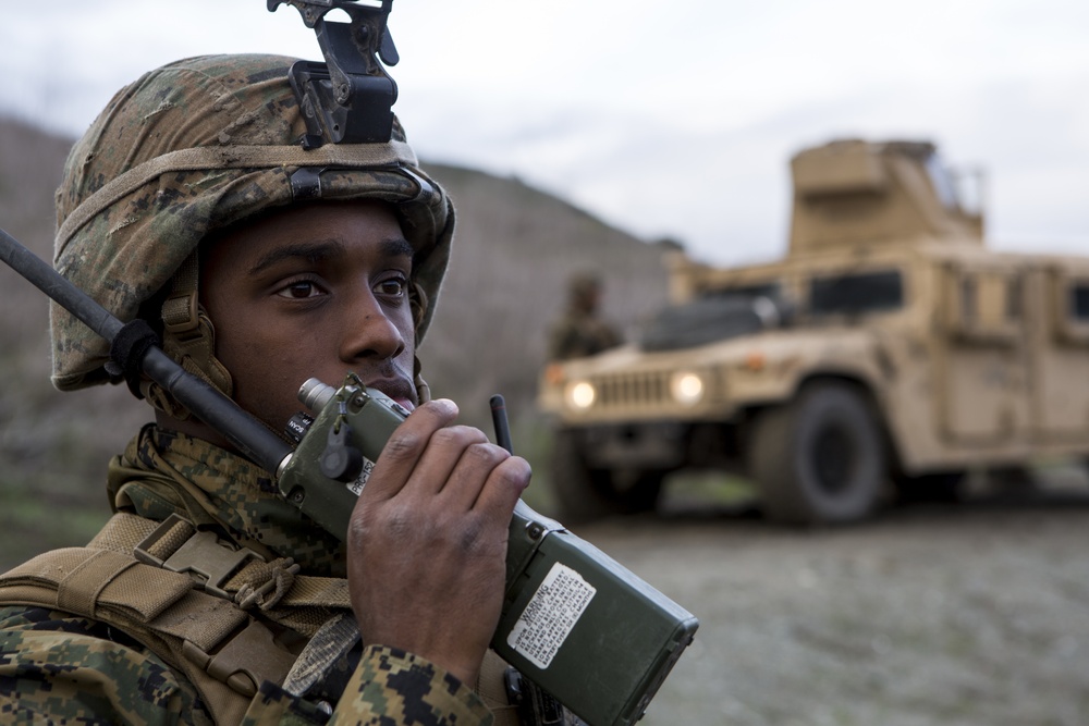 I Marine Expeditionary Force Support Battalion conducts convoy training