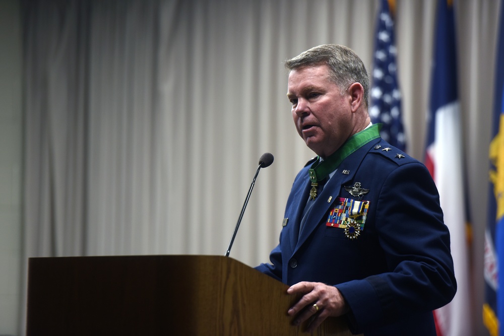 Air Force Maj. Gen. John Nichols retirement