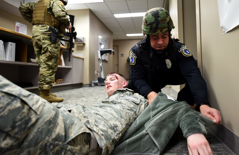 Active shooter exercise puts Team Fairchild to the test