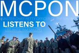 MCPON Listens to USS Antietam Sailors