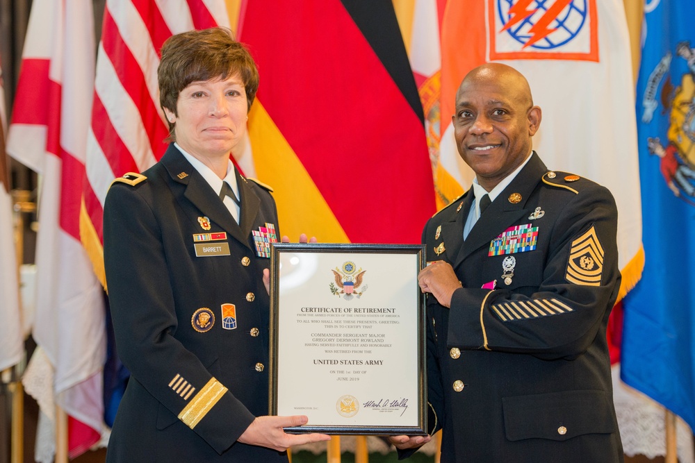 CSM Rowland Retires after 30 Years of Service