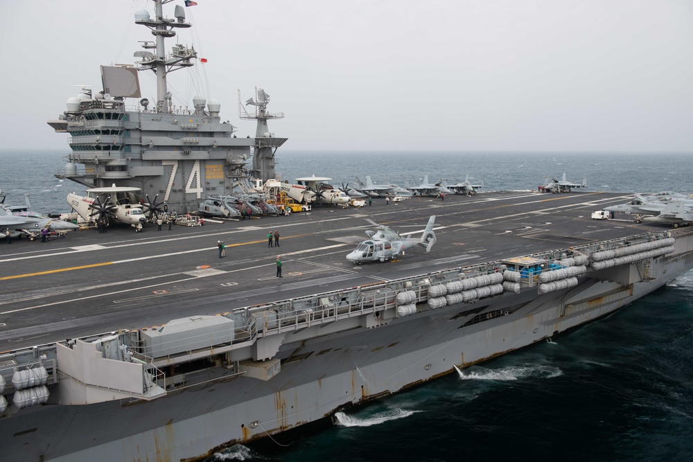 The John C. Stennis Strike Group, France’s Marine Nationale, United Kingdom’s Royal Navy and the Royal Australian Navy conduct exercise Intrepid Sentinel