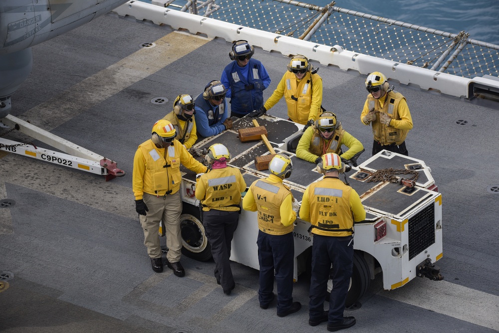USS Wasp Flight Operations at Sea