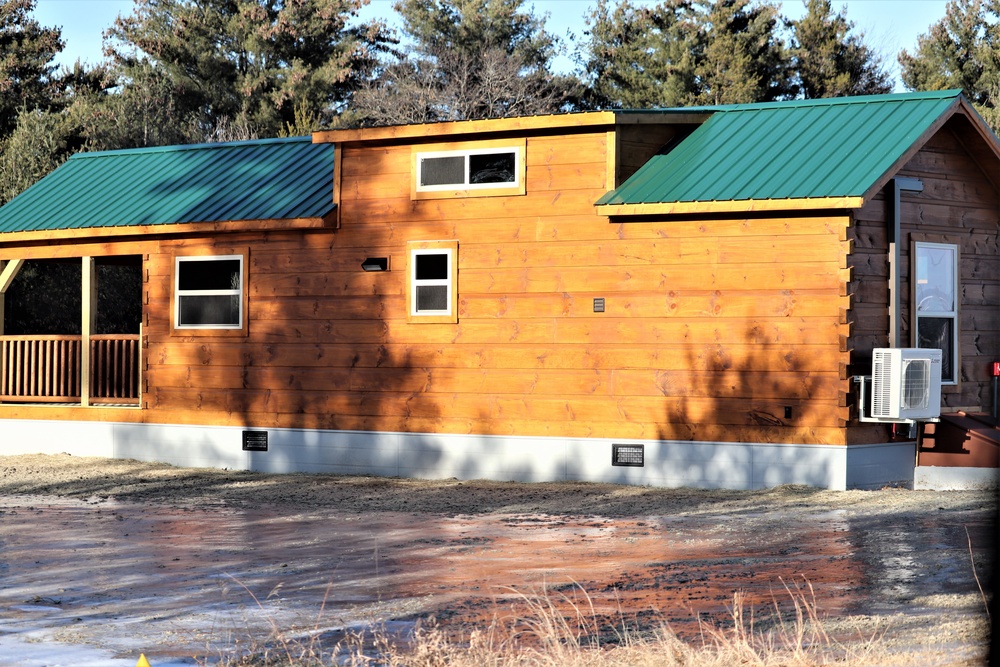 New cabins at Fort McCoy's Pine View Campground
