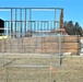 New salt/sand storage building under construction at Fort McCoy
