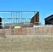 New salt/sand storage building under construction at Fort McCoy