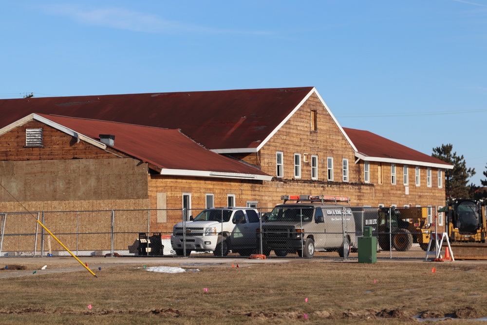 Old Community Center renovation continues at Fort McCoy through winter