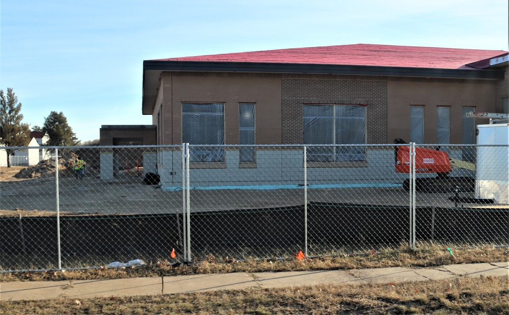 Construction continues on new dining facilities at Fort McCoy through winter