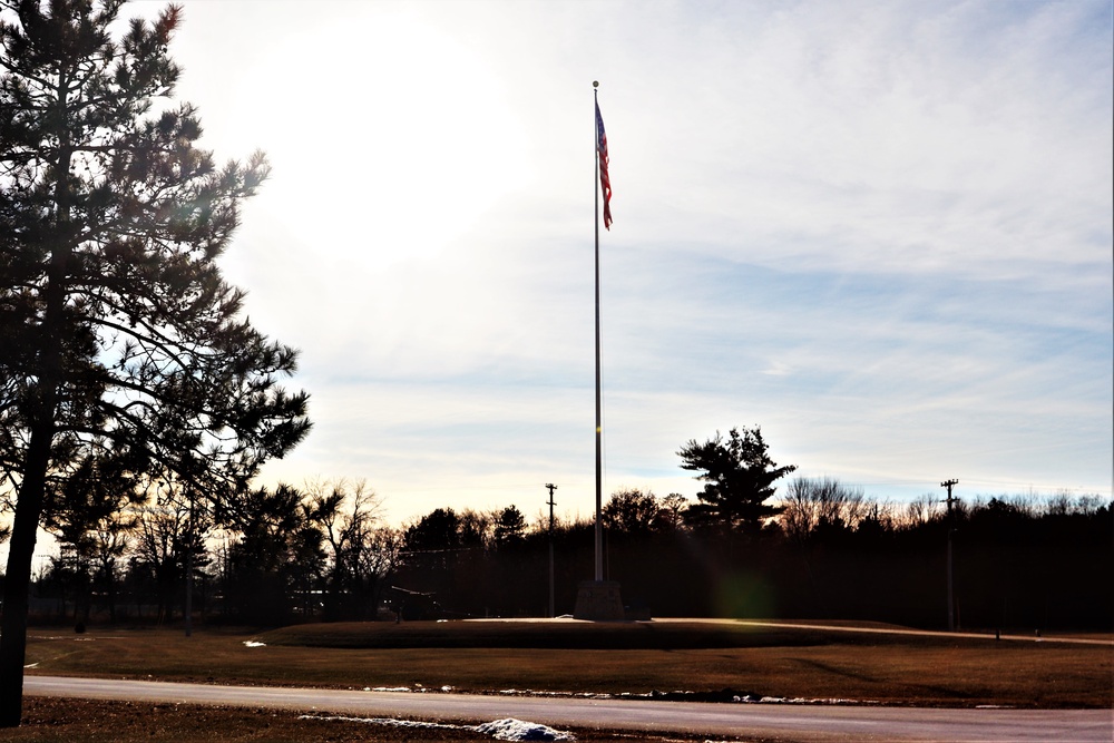 Fort McCoy and the American Flag