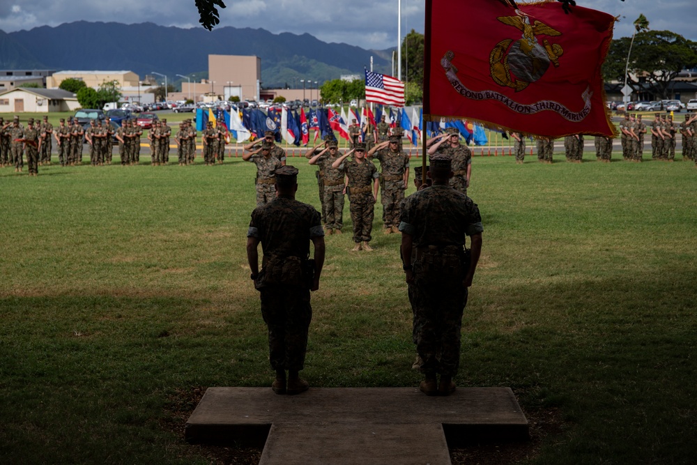 2nd Battalion, 3d Marine Regiment Change of Command