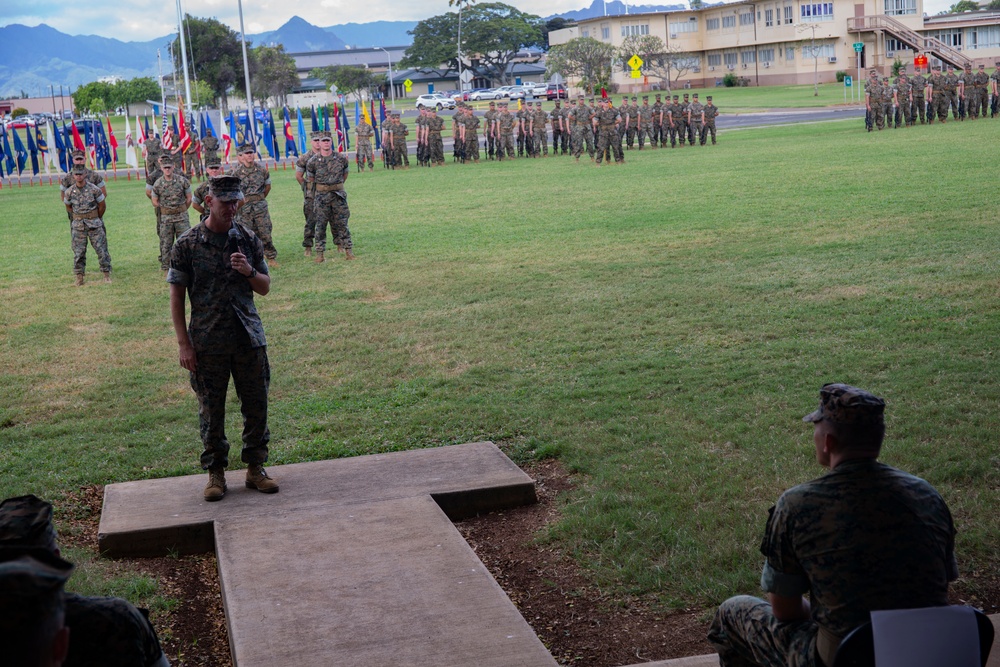 2nd Battalion, 3d Marine Regiment Change of Command