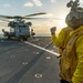 Sailors conduct flight operations aboard USS Ashland (LSD 48)