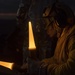 Sailors conduct night flight operations aboard USS Ashland (LSD 48)