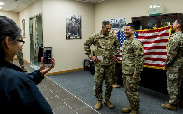 USARCENT Commander visits with Soldiers and Units at Camp Arifjan
