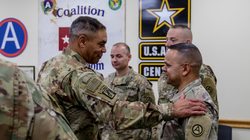 USARCENT Commander visits with Soldiers and Units at Camp Arifjan
