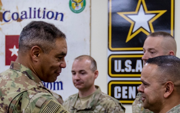 USARCENT Commander visits with Soldiers and Units at Camp Arifjan
