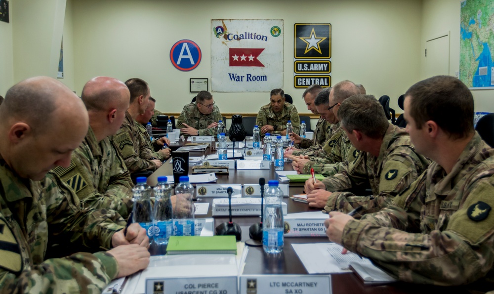 USARCENT Commander visits with Soldiers and Units at Camp Arifjan