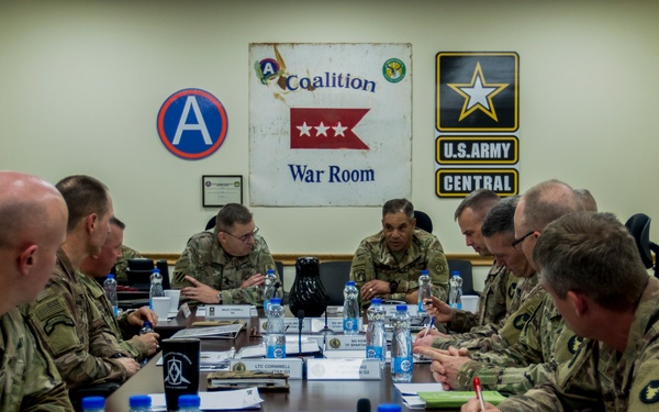 USARCENT Commander visits with Soldiers and Units at Camp Arifjan