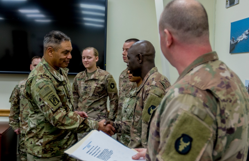USARCENT Commander visits with Soldiers and Units at Camp Arifjan